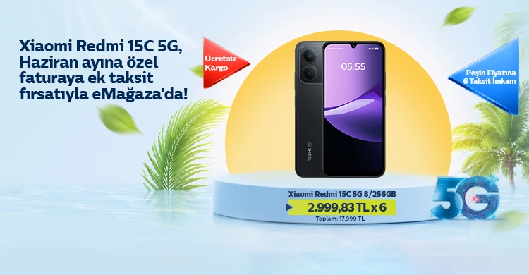 Xiaomi 15C 5G Yaz Konsepti Mobil Banner
